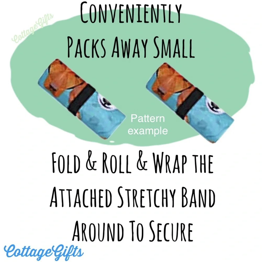 NEW 2PK Large Reuseable Totes/Grocery Bags - Picture 3 of 4